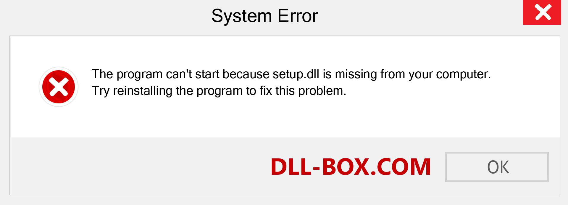  setup.dll file is missing?. Download for Windows 7, 8, 10 - Fix  setup dll Missing Error on Windows, photos, images